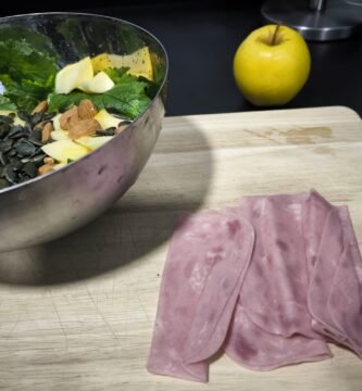 jamon york para ensalada de hojas de mostaza común
